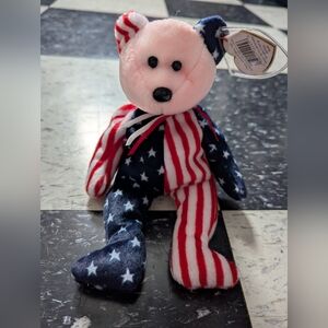 1999 Vintage Spangle The Bear With Pink Face Ty